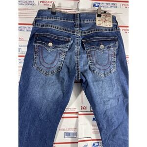 Vintage True Religion Geno Mens Cotton Denim Y2k Pants Jeans Made in USA Sz 33